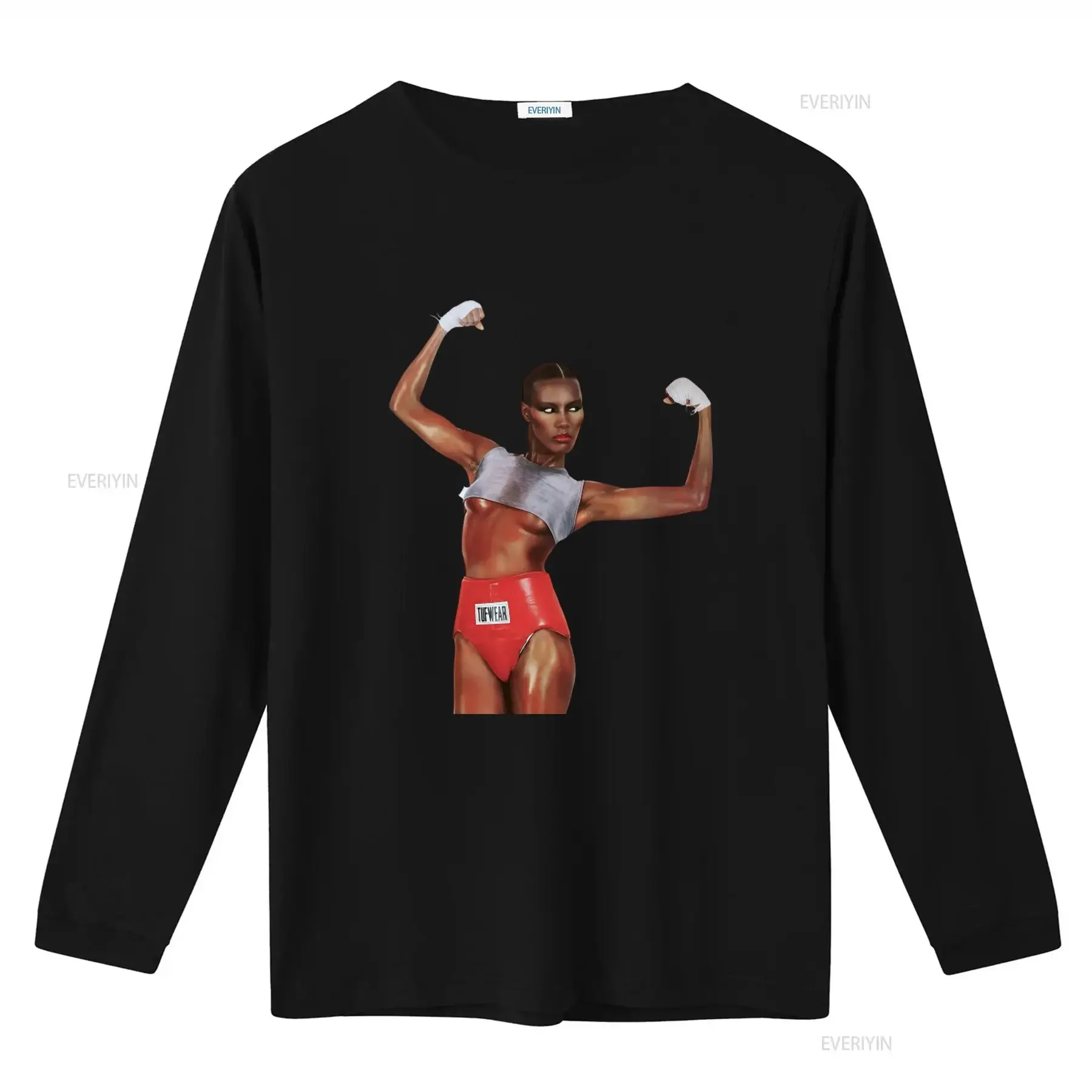 Grace Jones T Shirt Island Life Music S 5Xl Cotton Boxing Style Print vintage Washed Comfortable Breathable Casual streetwear