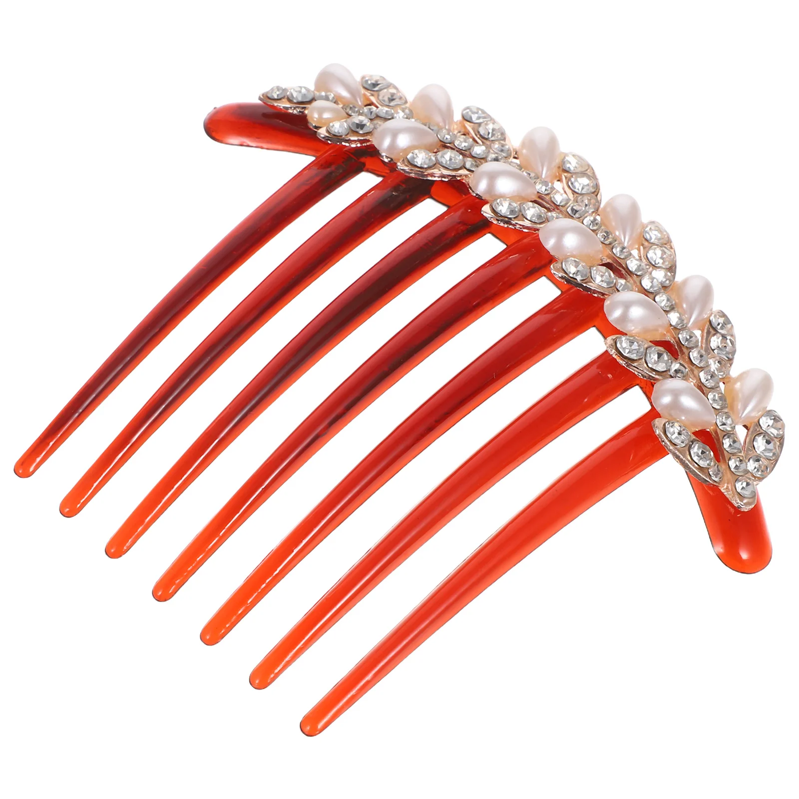 

Bridal Rhinestone Pearl Hair Comb Wedding Headpiece Clip Decorative Hair Accessories for Women Fairy Jewelry for Women