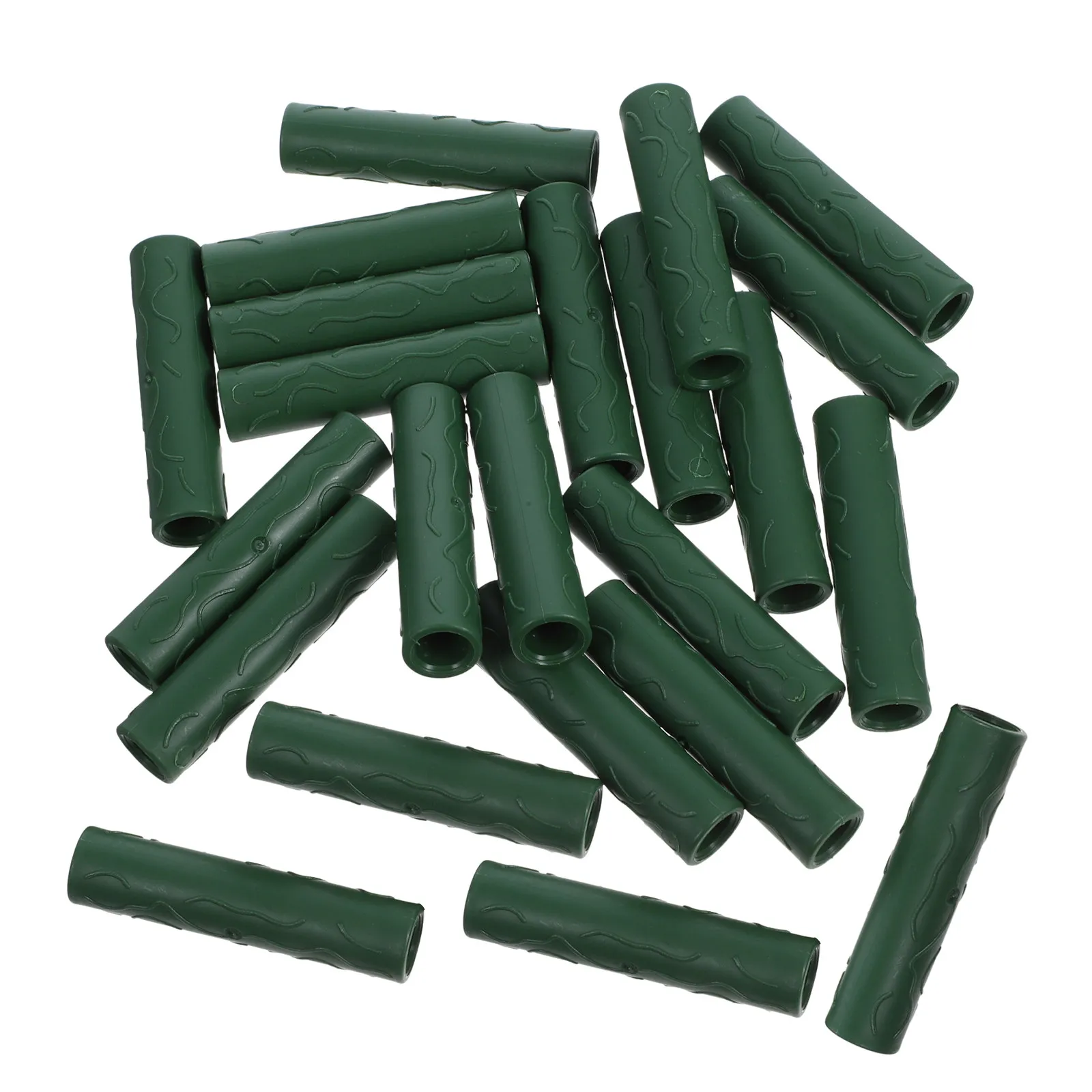 50pcs Garden Stake Straight Connecting Pipe Plastic Plant Stake Connector Garden Pipe Coupler Plant Support Rod Joint 11mm