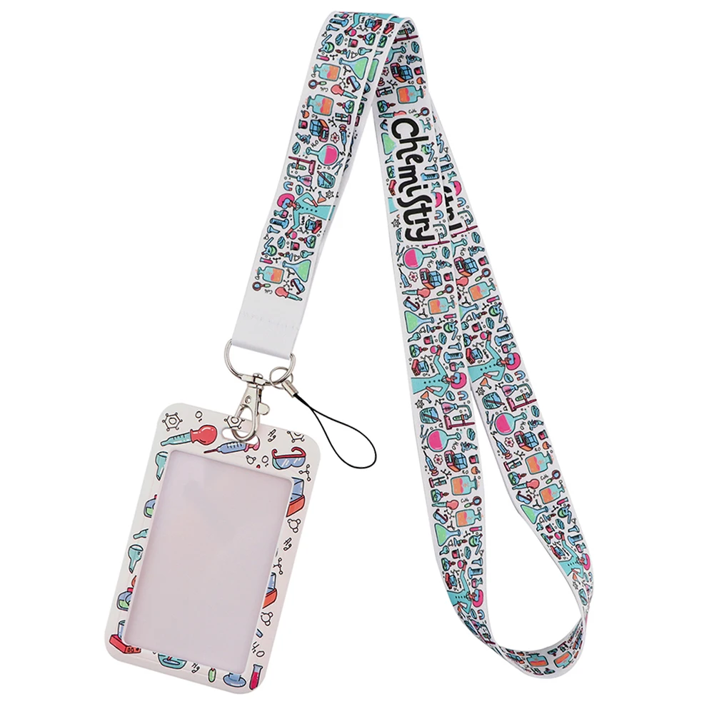 

Credential holder Magic chemical potion witch Lanyard For Keychain ID Card Cover Pass student Badge Holder Key Ring Neck Straps