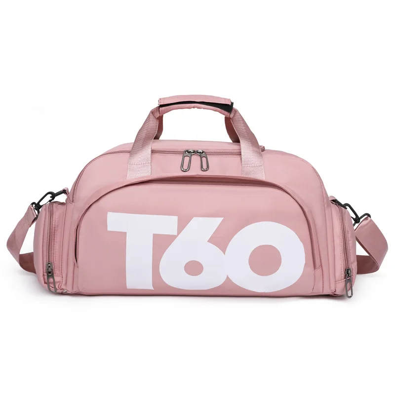 Bolsa de viaje de separación de Yoga húmeda y seca para mujer, mochila de baloncesto de entrenamiento deportivo, posición de zapatos independiente, T60