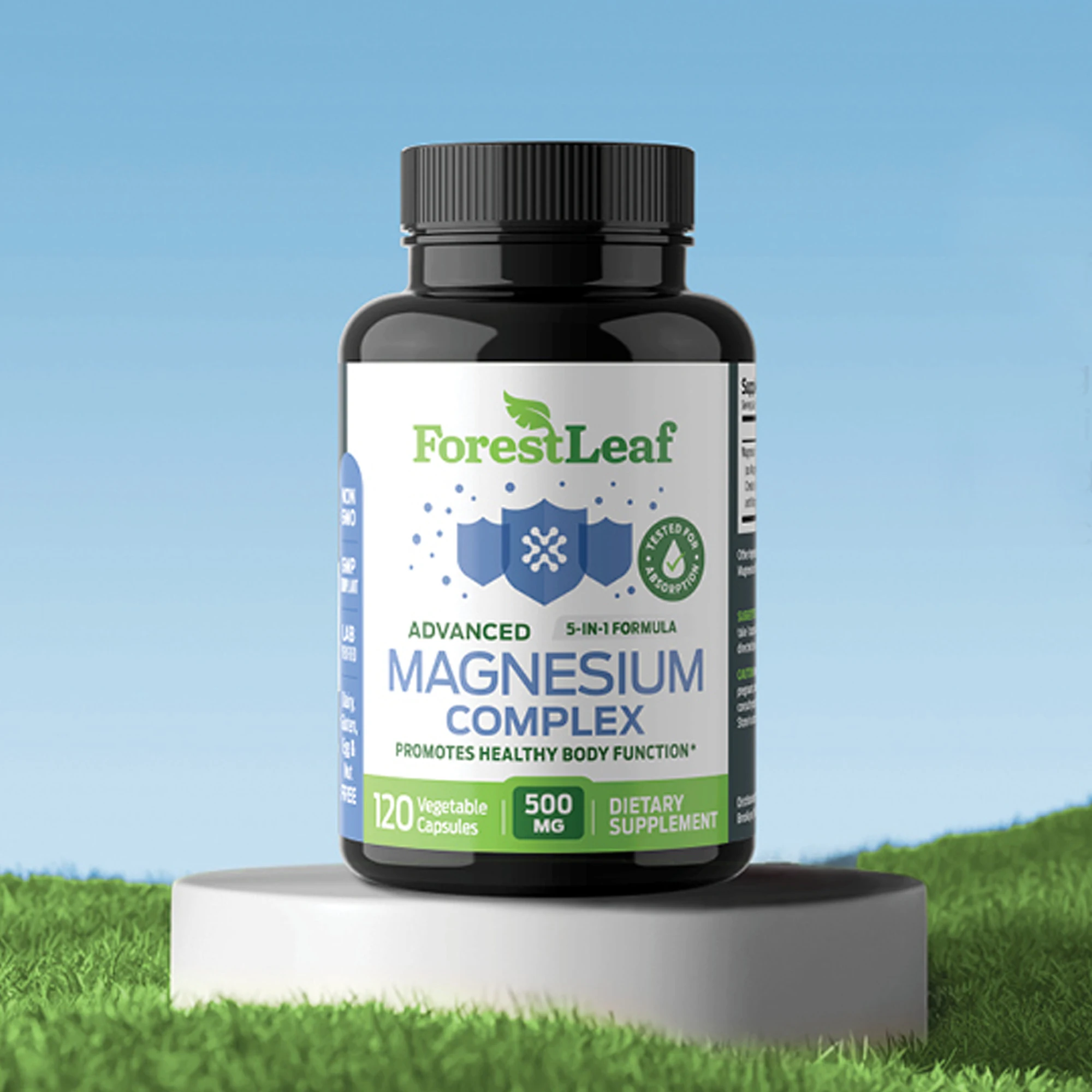 

Magnesium Complex - Helps with Sleep, Nerve, Bone, and Heart Health, Boosts The Immune System, and Improves Absorption