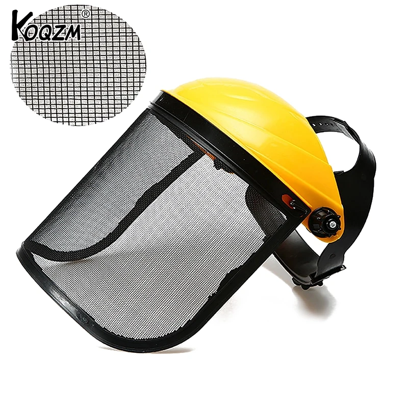 

Mower Hat Chainsaw Hat Lawn Mower Protective Safety Helmet Lawn Mower Lawn Mower Steel Wire Face Protective Mask