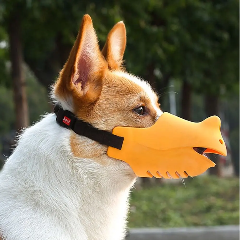 Adjustable Head Strap Silicone Dog Muzzle Anti-bite Breathable Pet Mouth Cover Anti-barking Elastic Dog Mouth Mask Daily Use