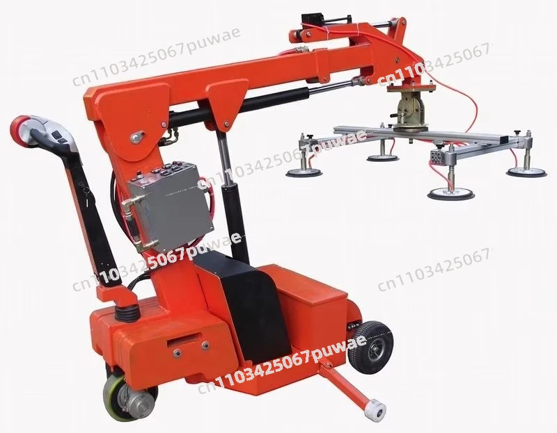 800Kg Loading Extension Telescopic Boom Electric Vacuum Suction Cup Vacuum Metal Plate Granite Stone Glass Lifter