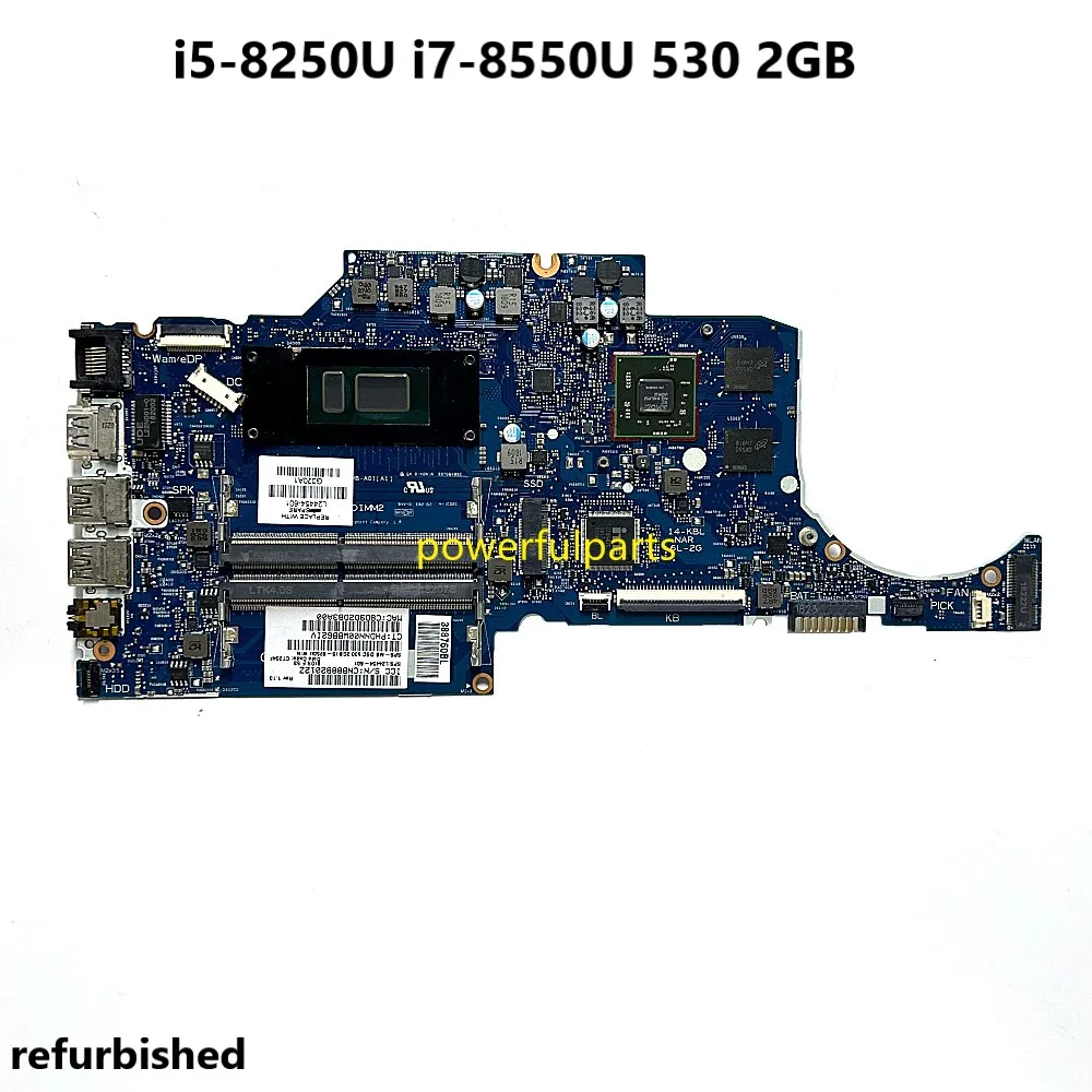 For HP Laptop 14s-cf 14-CF TPN-I130 Motherboard 6050A2992901 I5-8250U i7-8550U With Graphic L24454-601 L24455-601