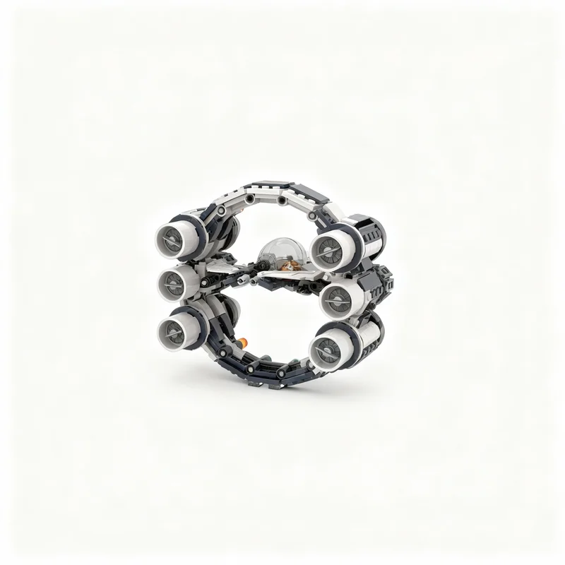 529pcs MOC Star Battle Eta 2 Actis Hyperdrive Ring Model Building Blocks Construction Christmas Gifts Brick Idea Toys Kids