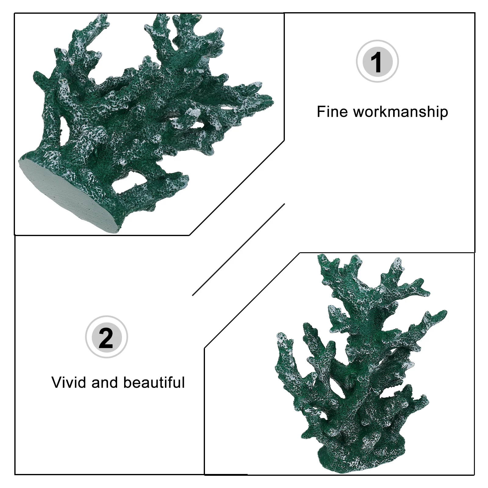 

Aquarium Coral Artificial Decor Decorations Fish Tank Sculpture Ornament Statue
