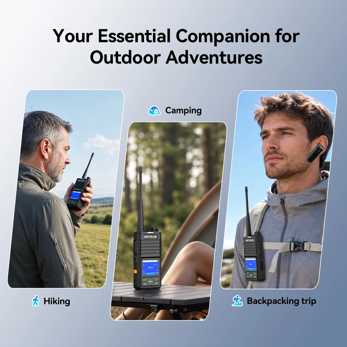 RETEVIS RB658P PMR-Funkgerät mit App- und PC-Programmierung, 10 m Bluetooth-Verbindung, lizenzfreies Funkgerät für Camping und Survival – Detail 14