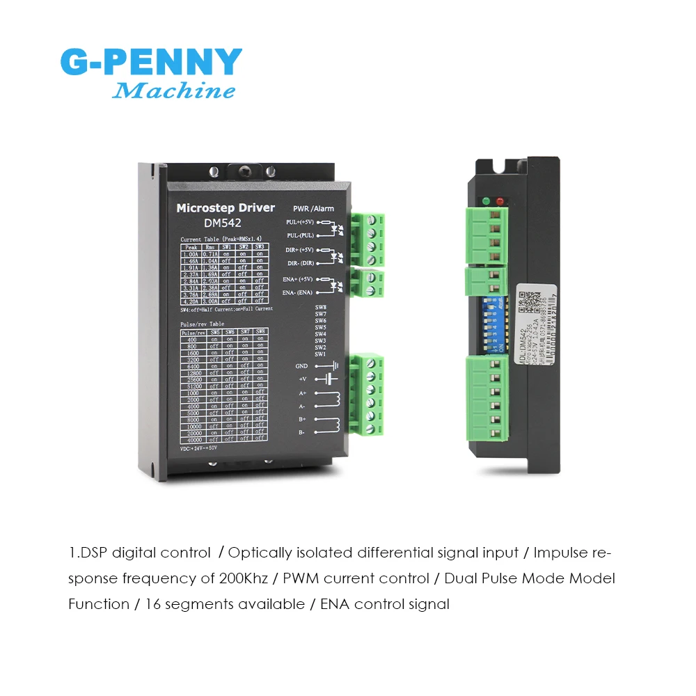 Driver M542 Stepper motor Driver 50V/4.2A Microstep 256 DM542 24-50v 4.2A for NEMA17 NEMA23 NEMA34 stepper motor