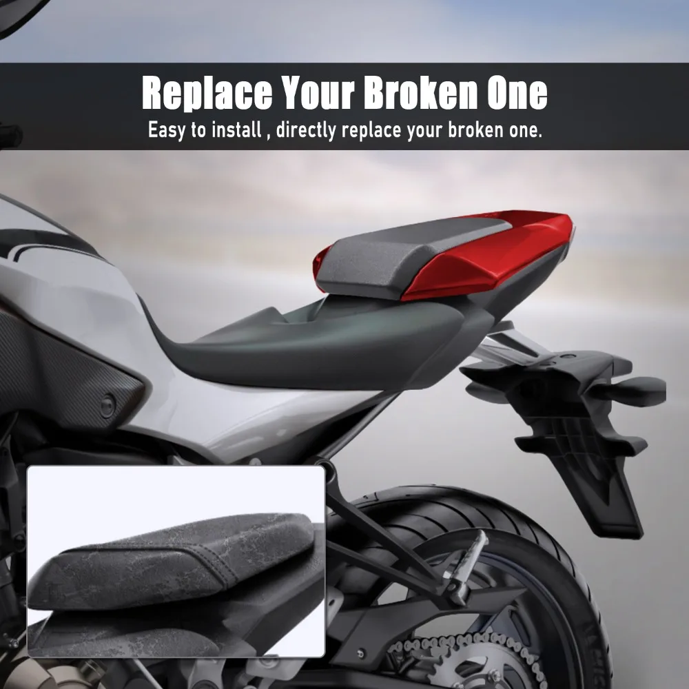 Motorcycle Rear Seat Cowl Cover for Yamaha FZ-07 MT07 2013-2016 Pillion Passenger Solo Seat Back Cover Fairing for FZ07 MT 07
