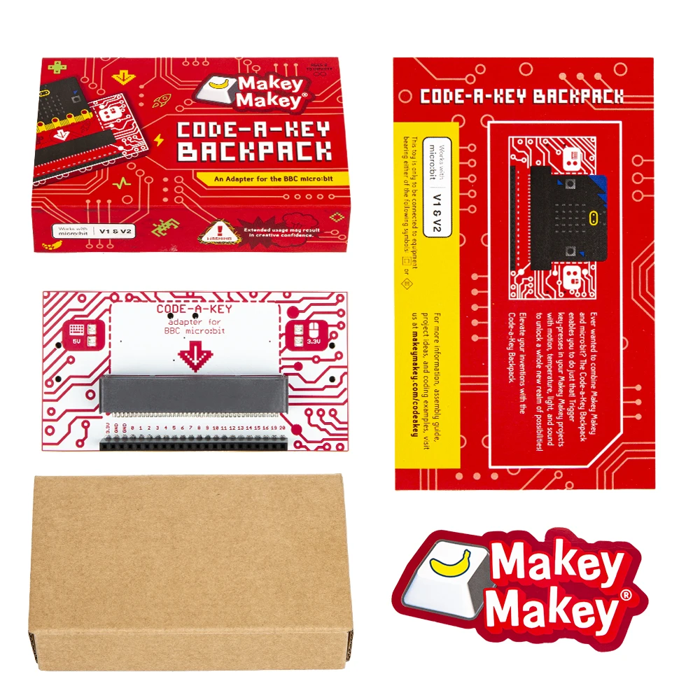 Makey Makey Code-a-Key Backpack- An adapter for BBC micro:bit