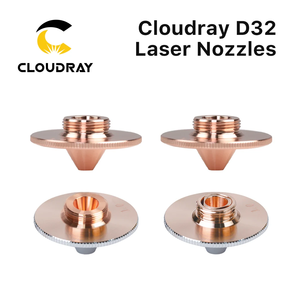 Cloudray Fiber Laser Nozzles Dia.32 H15 Single Layer Chrome-Plated Double Layers Caliber 0.8-5.0mm for Raytools Cutting Head