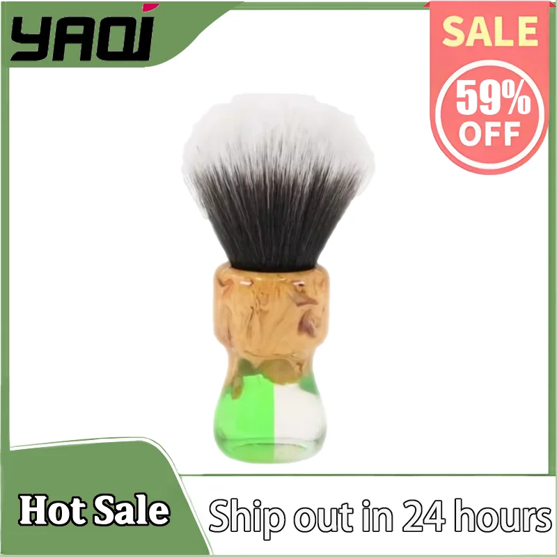 

YAQI Goblin 24mm Men's Travel Shaving Brush Synthetic Husky Knot Compact Design - Soft Synthetic, Fast Shipping