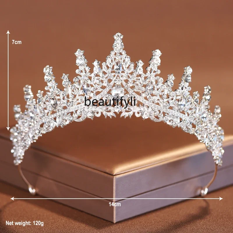 Crown Bridal Headgear Korean Atmospheric Wedding Dress Hair Accessories Muse The same 18-year-old adult princess, crown