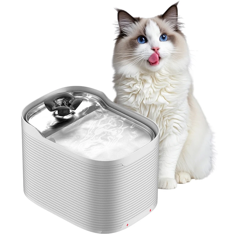 

2.5L Automatic Pet Drinking Water Fountain With Radar Sensor Wireless Battery Operated Smart Pet Water Fountain for Cats