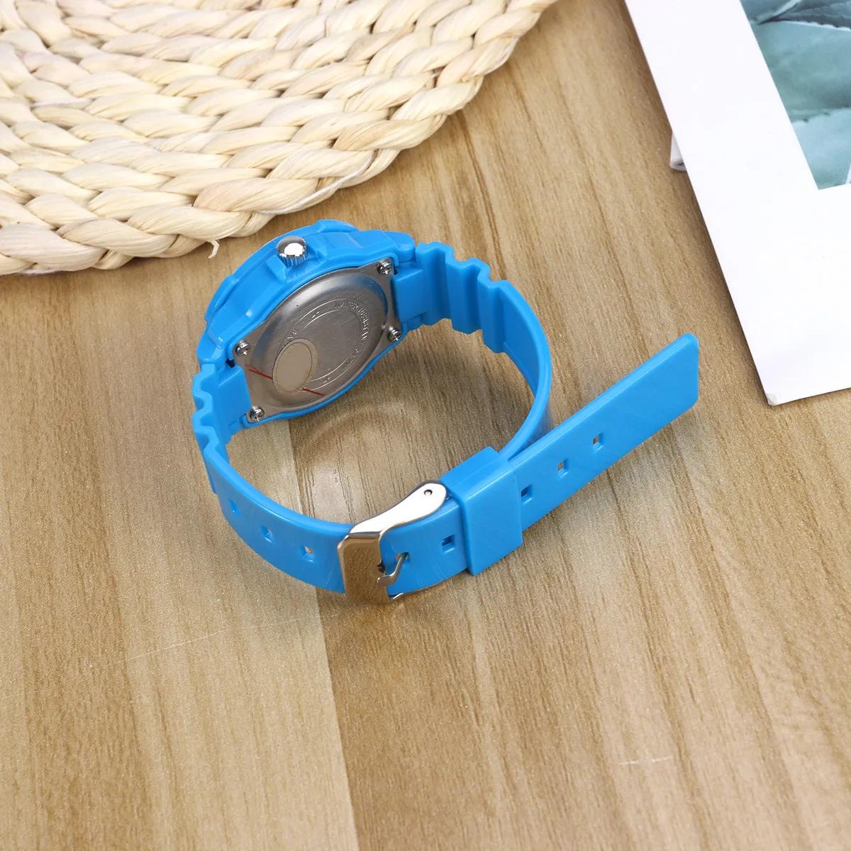 Waterproof Watch 50M Resistance Sky- Quartz Wristwatch with Soft PU Strap Adjustable Fit Perfect Gift for