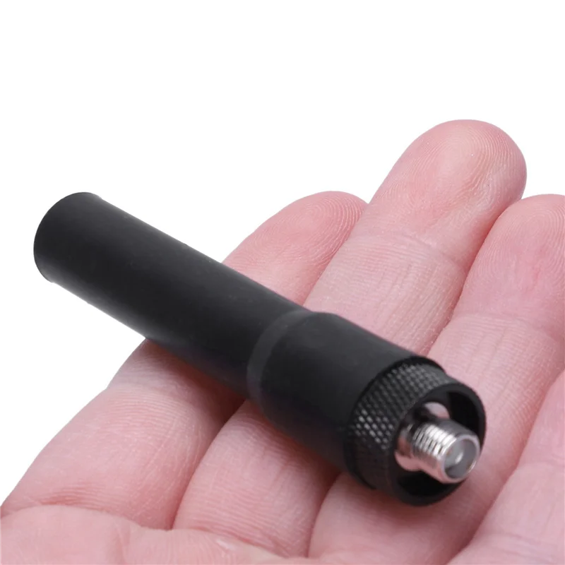 5X SF20 ثنائي النطاق SMA-F هوائي ناعم ل BAOFENG UV5R UV5RA/Plus Bf888s أسود جديد-ABJU