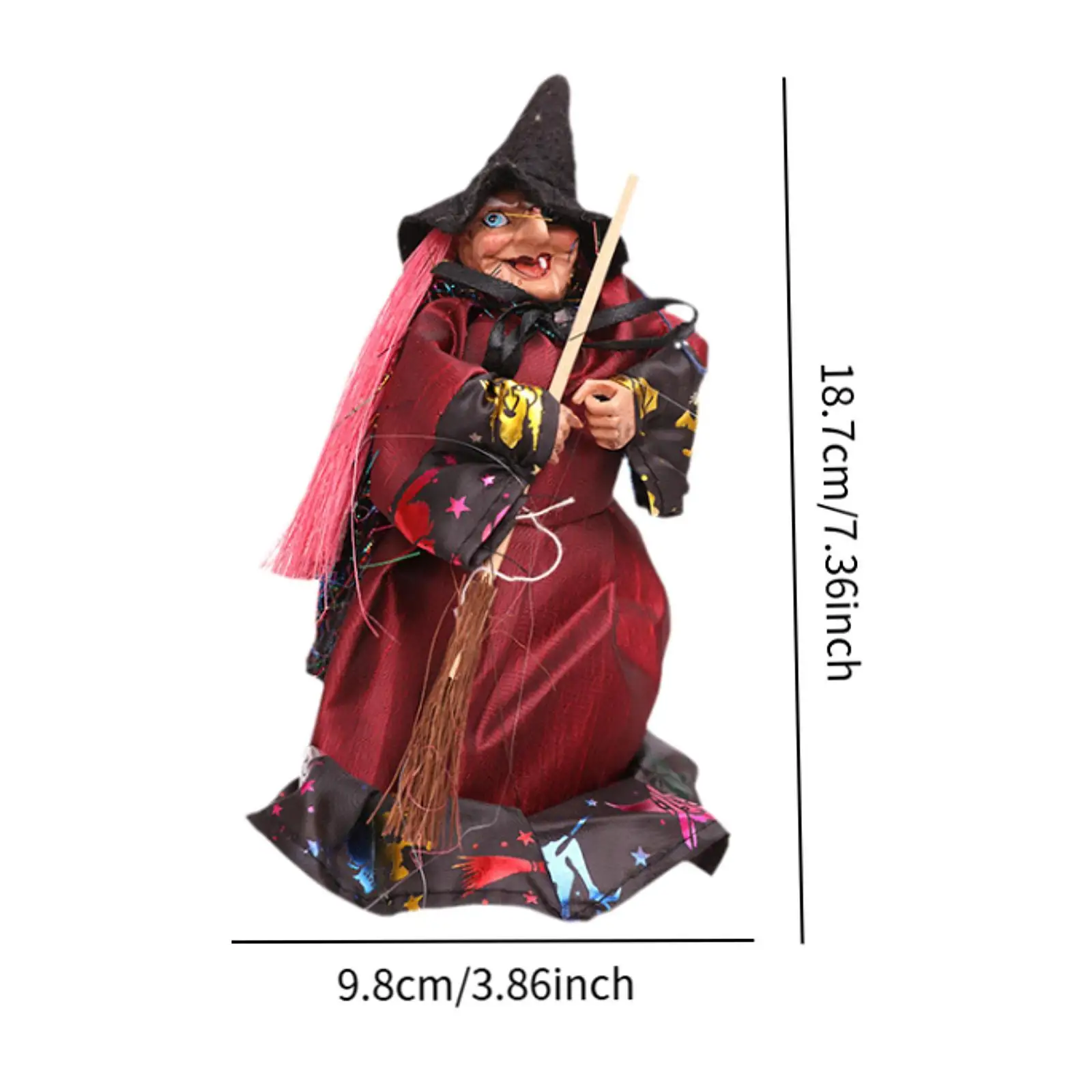 3 Pieces Halloween Statue Resin Sculpture for Cabinet Living Room Fireplace image 6