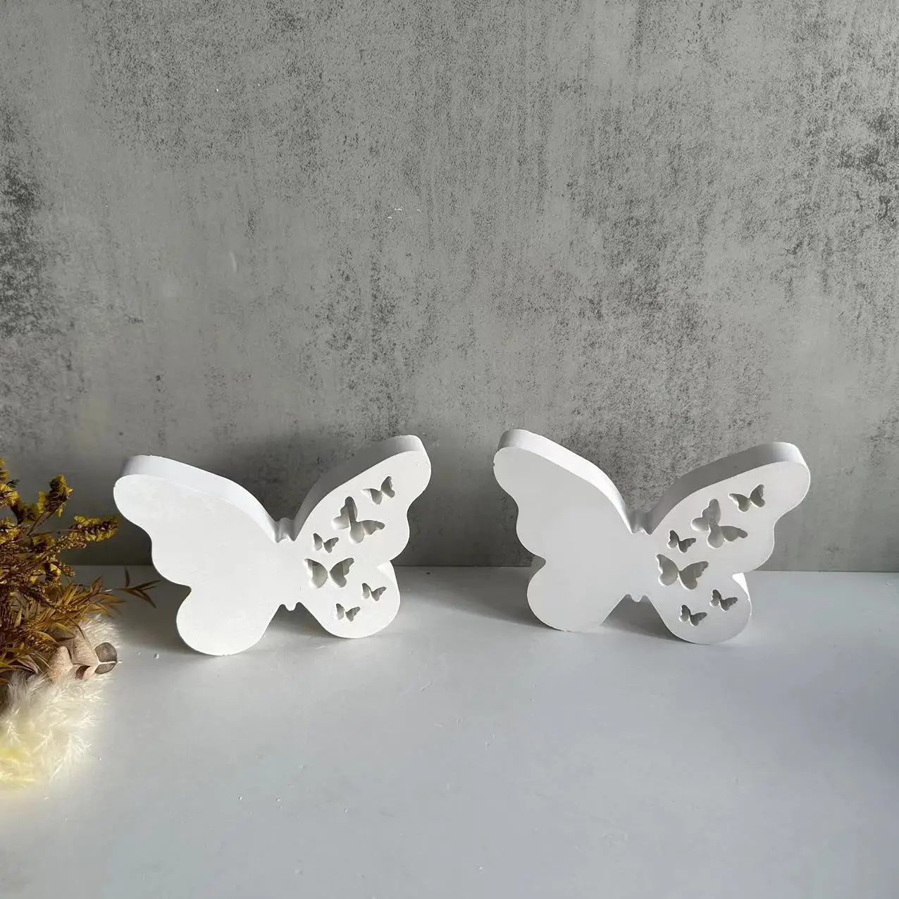 Butterfly Silicone Molds Butterfly Gypsum Concrete Moulds Casting Molds Home Decoration Resin Mold Casting Aromatherapy Mould