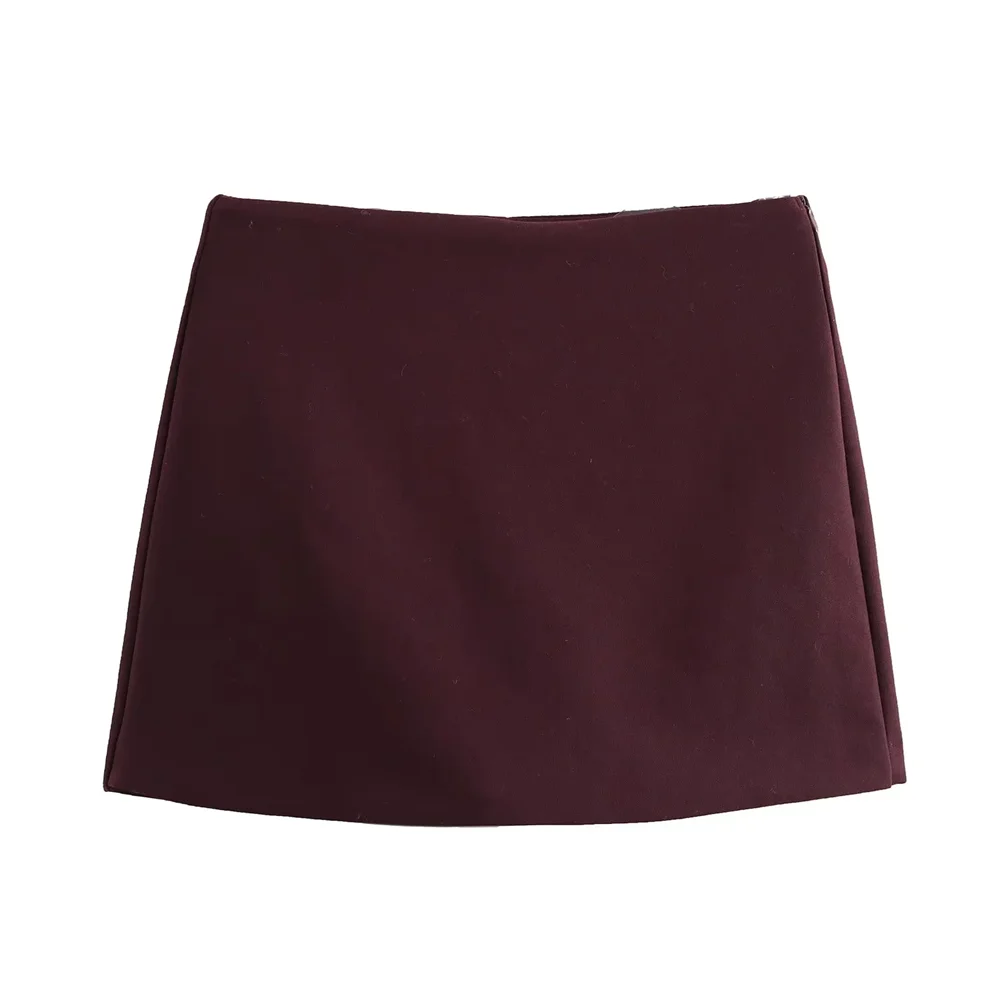 RARA 2025 high waist simple solid color basic style casual versatile temperament skirt pants spring new women's clothing