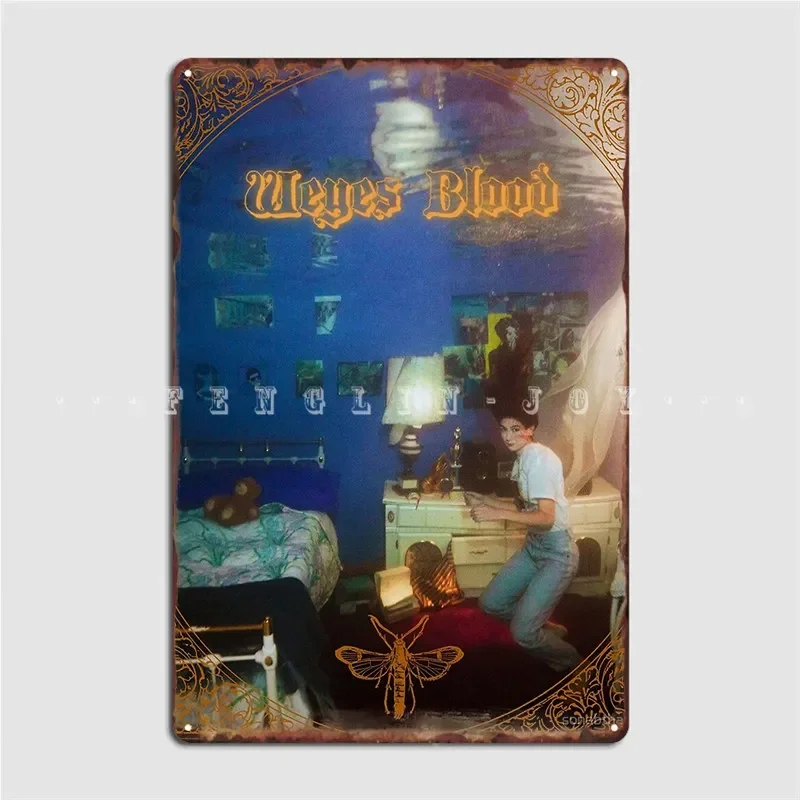 Weyes Blood Titanic Rising Metal Sign Cinema Kitchen Garage Club Funny Plaques Tin Sign Poster