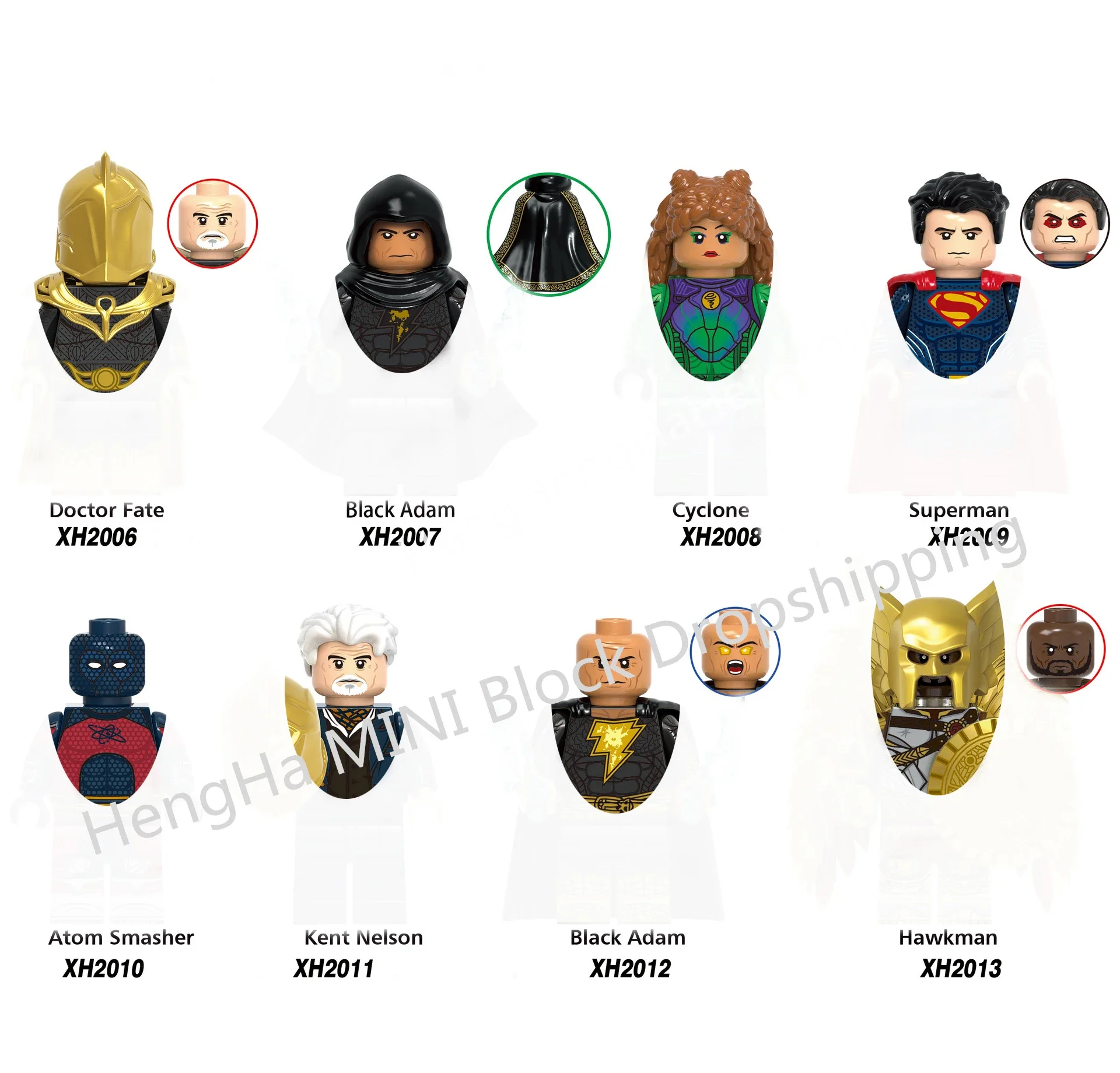 Blok Bangunan Kartun Anime Iron Man Pahlawan Super Mainan Figur Boneka Blok Rakitan Hadiah Natal Anak-anak