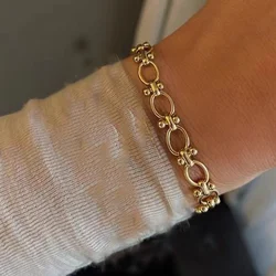 Chain bracelets stainless steel bracelets for women minimalist simple stainless steel jewelry non tarnish new in 2024