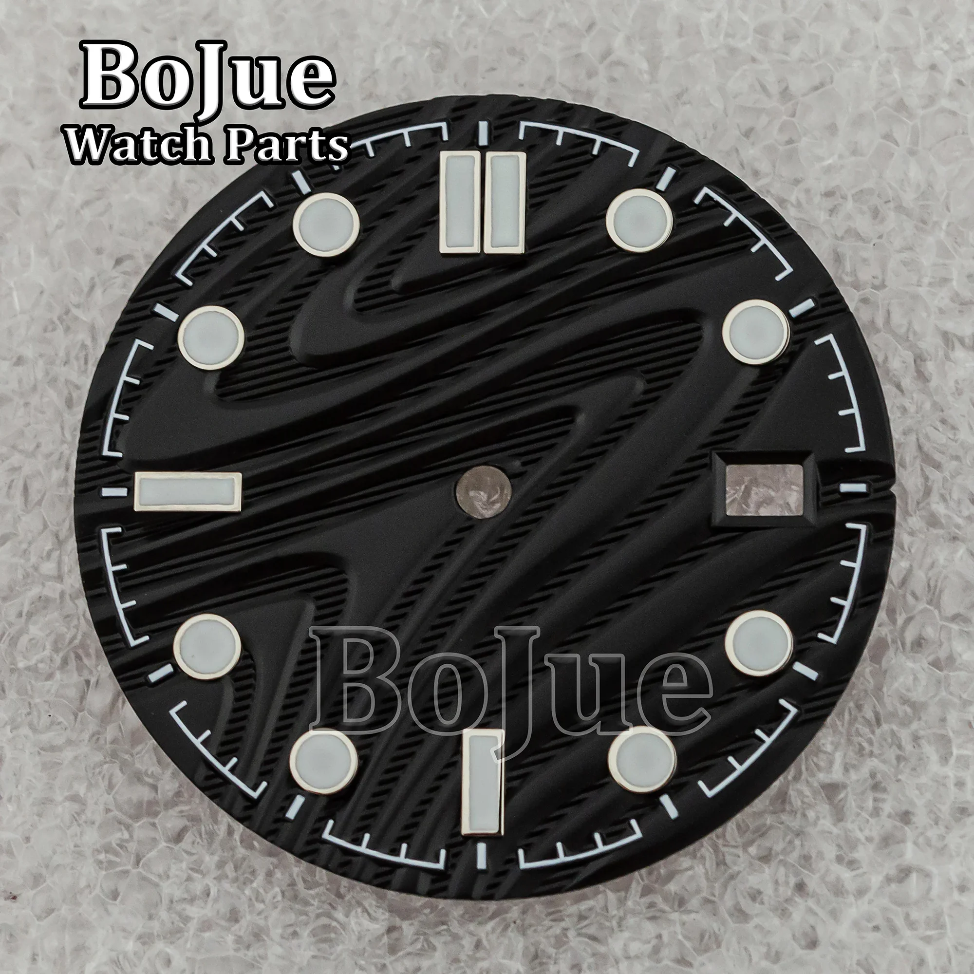 New Wave Dial 31mm NH35 Watch Dial Hands Needles Pointers Face for Seamaster 300 NH35 NH36 Movement Watch Accessories Replace