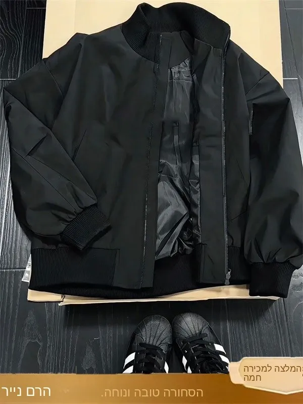 American Style Men's  Jacket 2026 New Cleanfit Japanese INS Versatile High-End Feeling Stand Collar Trendy Outerwear