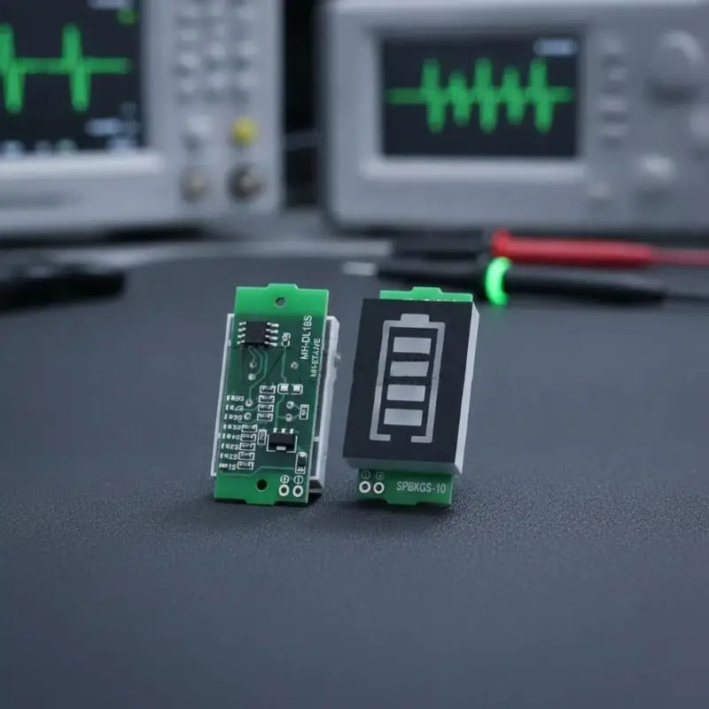 1Pcs Blue Display Electric Vehicle Battery Power Tester Li-ion 1S 2S 3S 4S Single 3.7V Lithium Battery Capacity Indicator Module