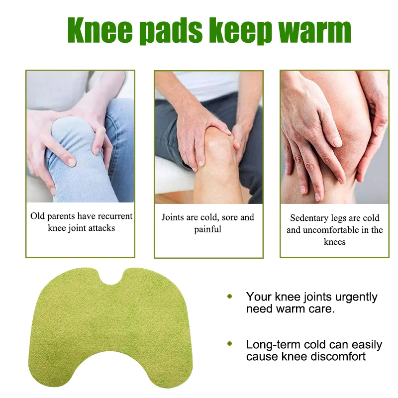 12pcs/Bag New Knee Plaster Sticker Wormwood Extract Knee Joint Ache Pain Relieving Paster Rheumatoid Arthritis Body Patch