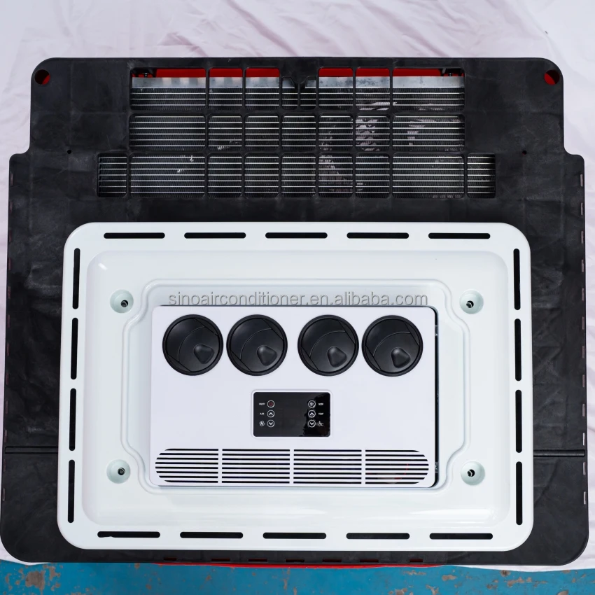 12 فولت تعمل بالبطارية وقوف السيارات المتكاملة تكييف الهواء على السطح وحدات التيار المتردد للشاحنات