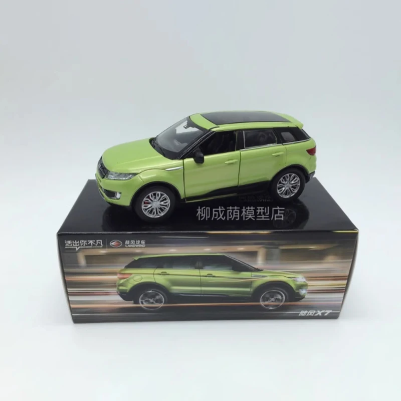 

Литой под давлением масштаб 1:32, Landwind X7 SUV, модель автомобиля из сплава, готовый продукт, имитация коллекции игрушек, статическая модель, орнамент