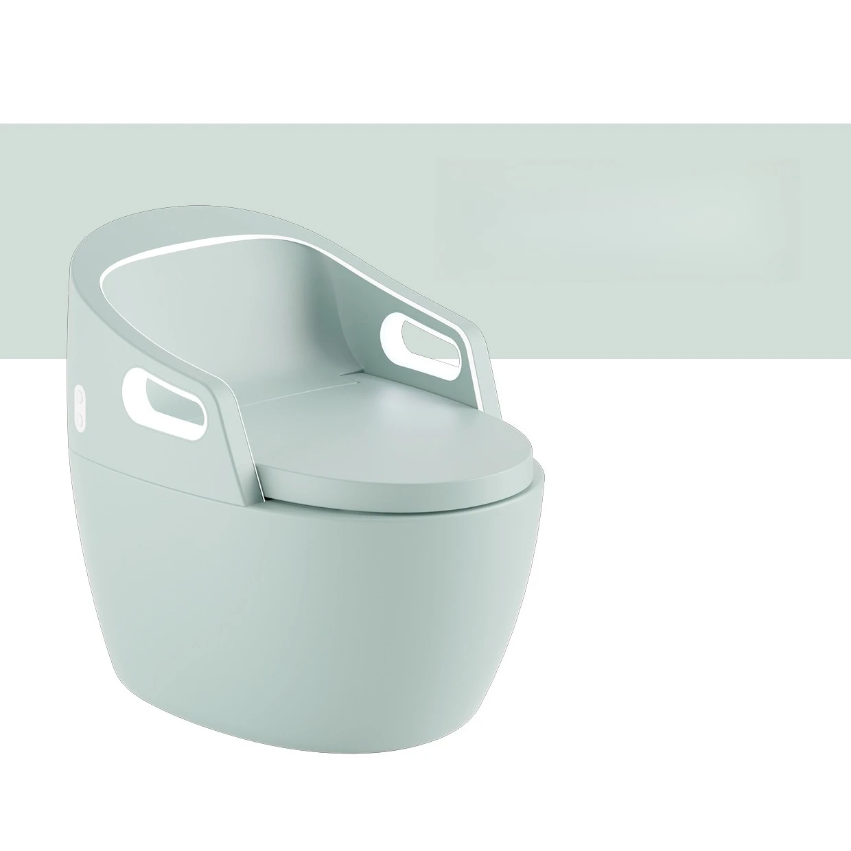 

2 New automatic smart toilet household color egg-shaped toilet has no water pressure limit and color personality