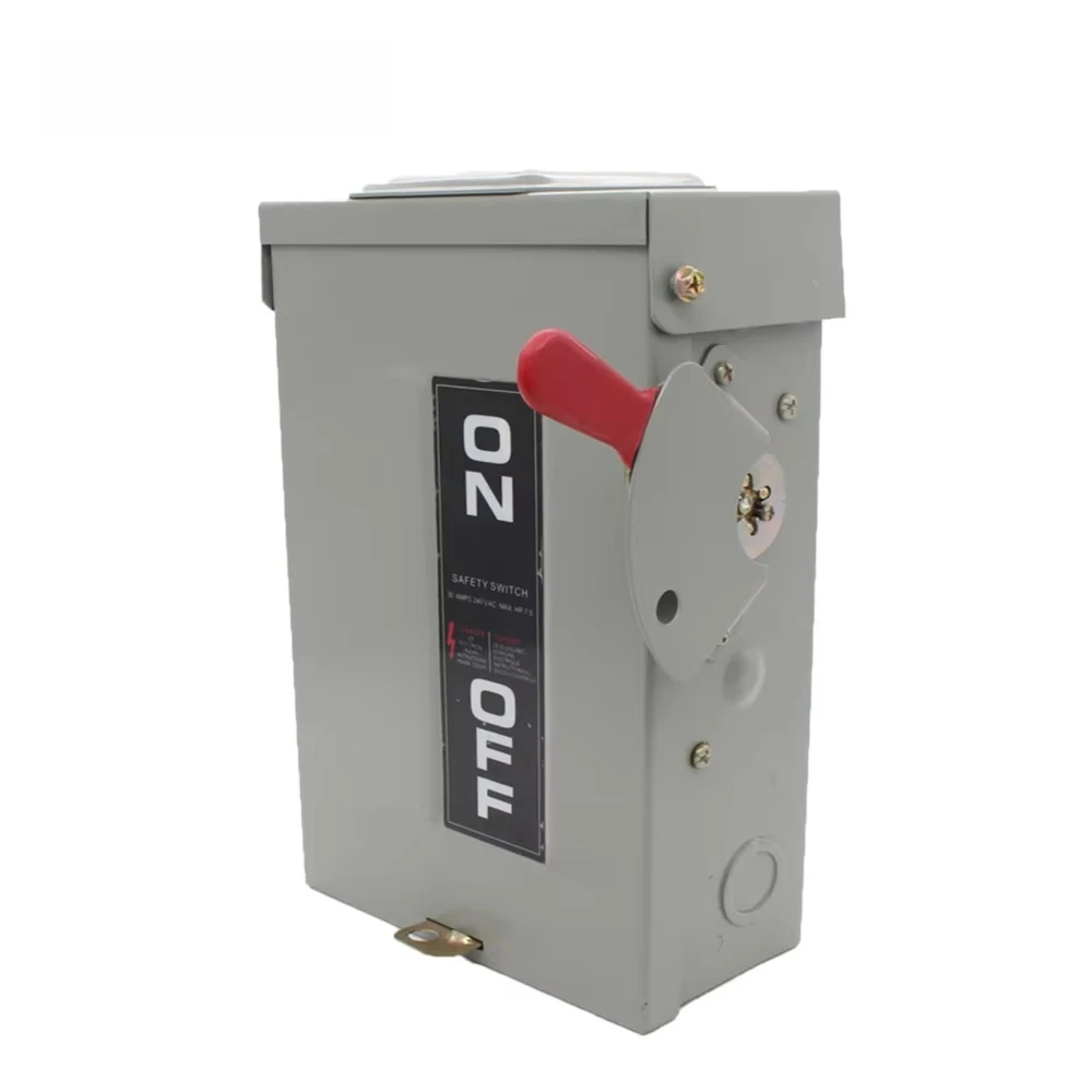 30 Amp 220VAC / 380VAC 3P Safety Switch Fusable Manual Disconnect Switch Outdoor