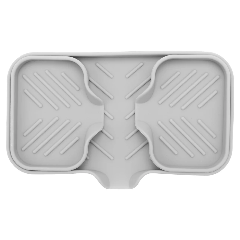 

Kitchen Soap Tray,Kitchen Sink Tray Sponge Tray Kitchen Sponge Holder Self Draining Silicone Soap Holder For Bathroom