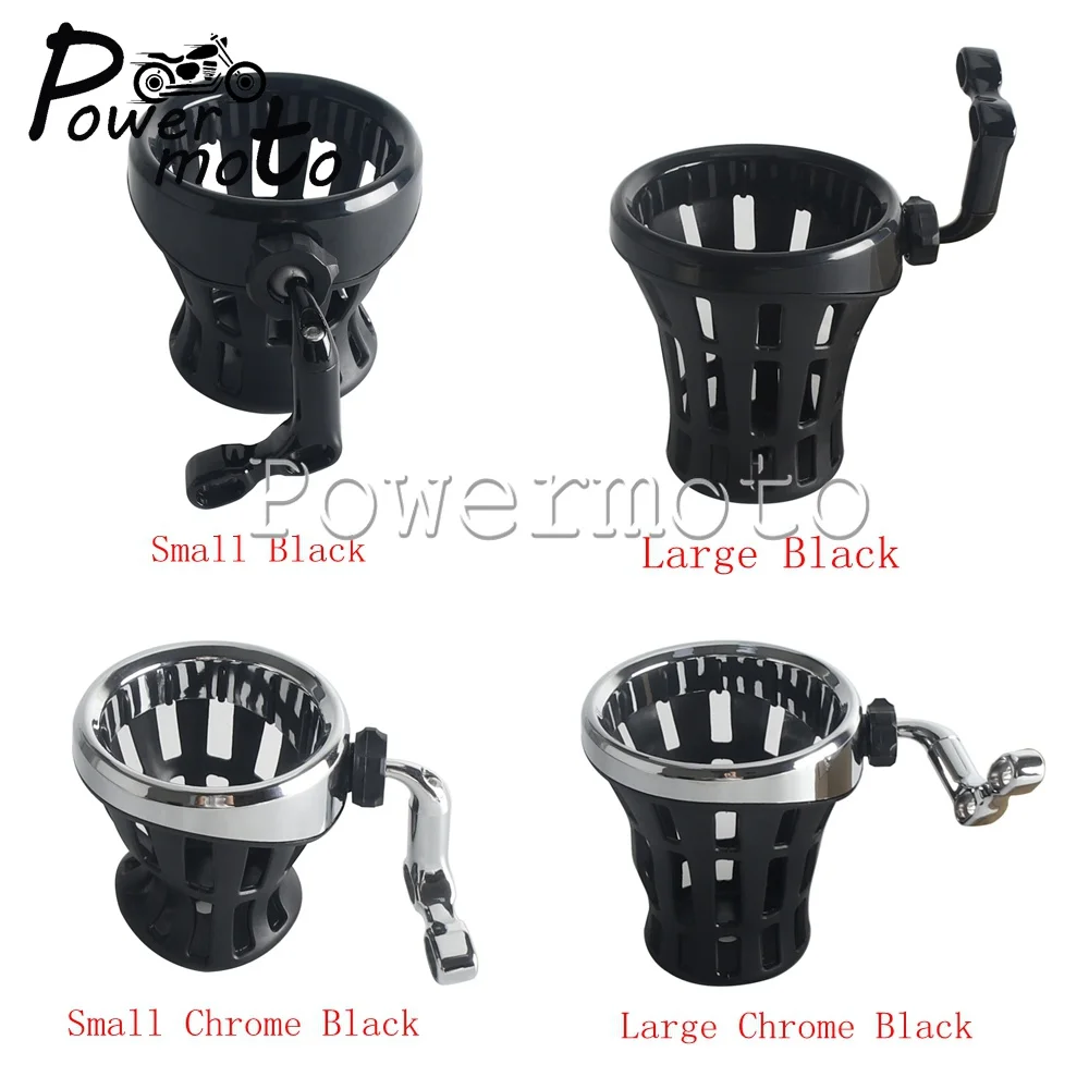 Motorcycle Handlebar Cup Holder Drink Holder For Harley BMW R Nine T Yamaha Suzuki Boulevard C50 C90 M109 Honda GL1800 Gold Wing