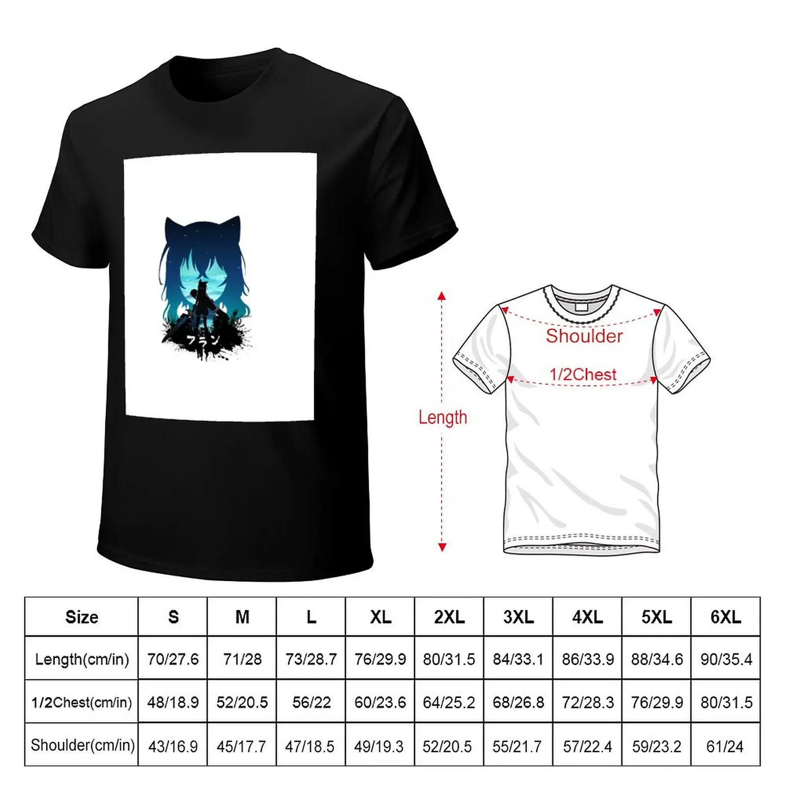 Fran & Shishou Sword T-Shirt t shirt man casual T-Shirt