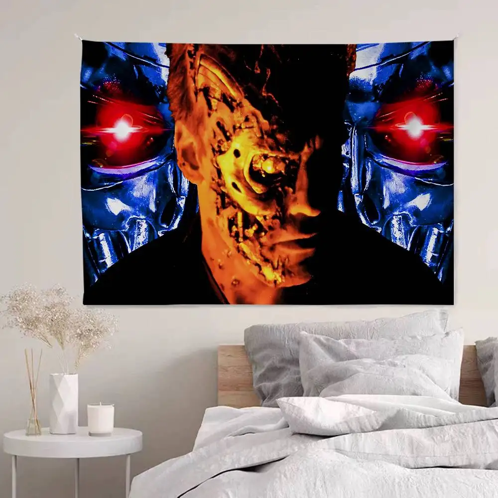 Sci Fi Movie The Terminator Hanging Bohemian Tapestry Hanging Tarot Hippie Wall Rugs Dorm Japanese Tapestry