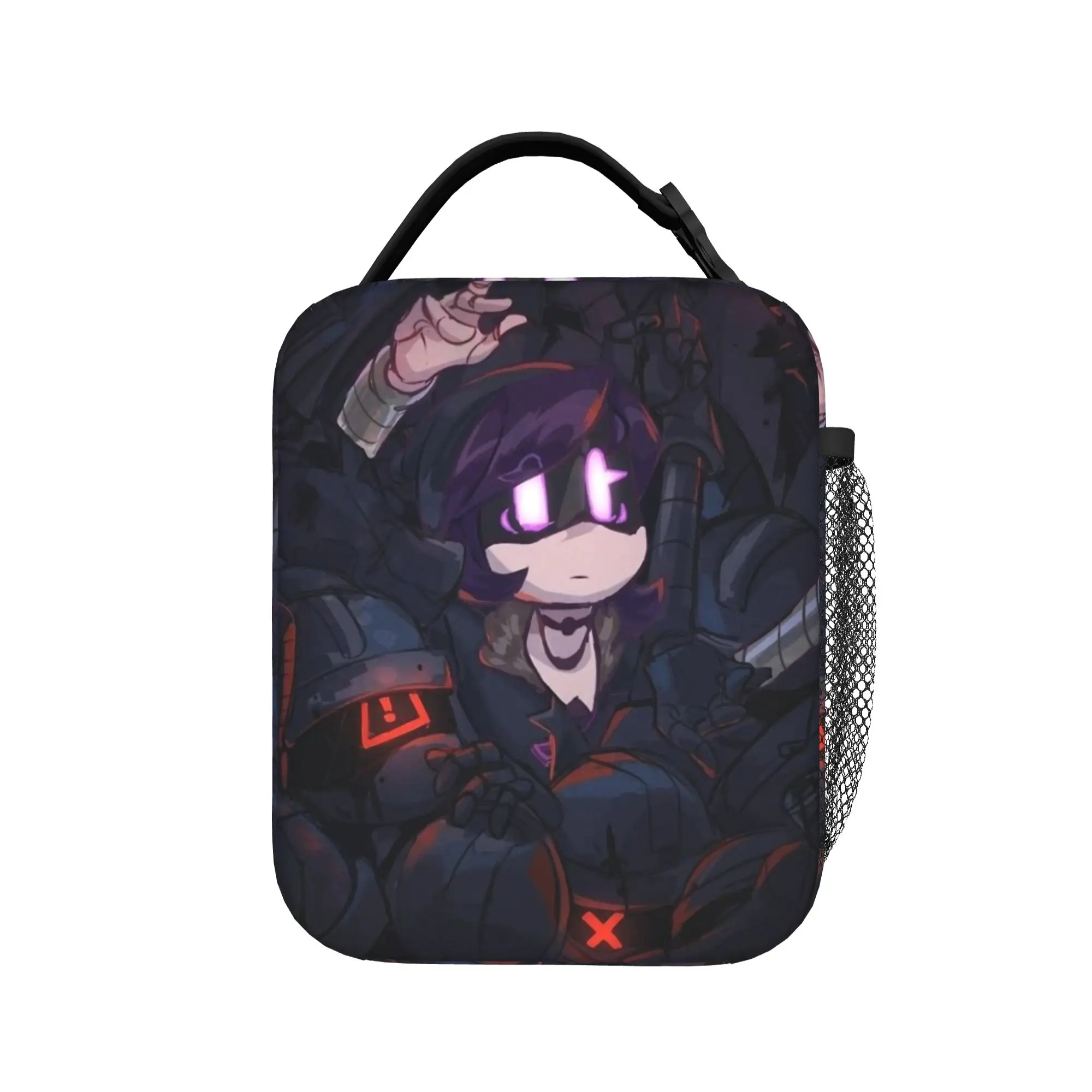 Murder Drones Insulated Lunch Bag Cooler Bag Reusable,Meal Container Uzi Doll Art High Capacity Lunch Box Tote for Men Women
