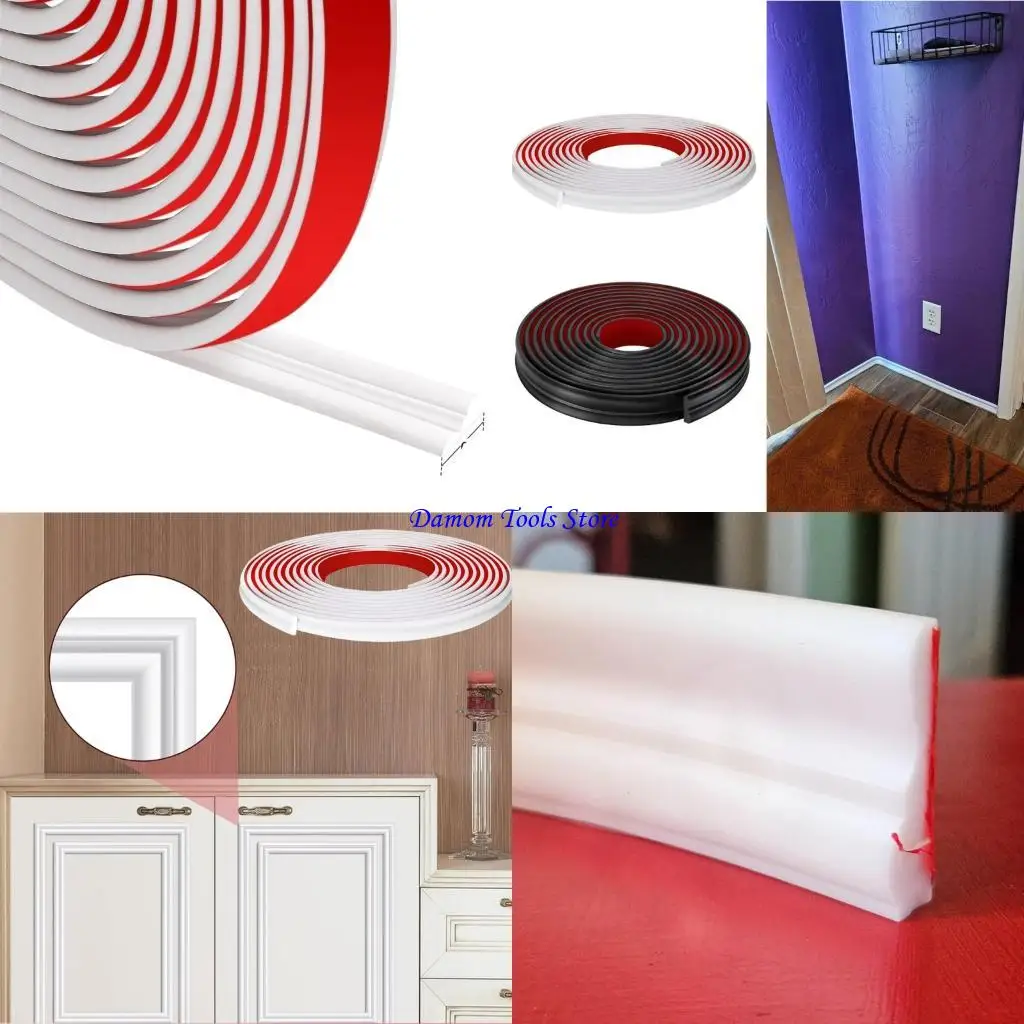 57BE Flexible Decorative Strips Wall Strips for Mirror Frame Wall Trim Molding Panel Molding Trim