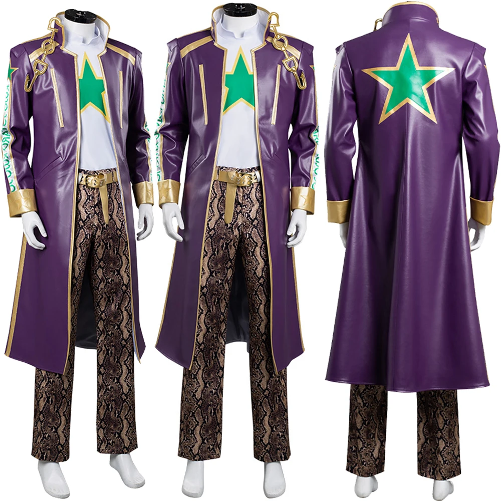 Disguise Stone Ocean Kujo Jotaro Cosplay Role Play Anime JoJo Cosplay Bizarre Adventure Costume Men Fancy Dress Up Party Clothes