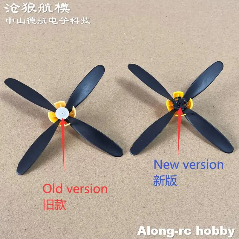 2pcs 106mm 4 blades Propeller for RC Airplane Plane Spare Part Volantex rc 400mm Wing Span P51 Mustang Park Flyer 761-5