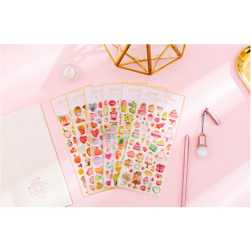 1pcs/lot Lovely Sweet Cake Crystal Epoxy DIY Album Diary Mobile Phone Decorative Stickers Mini Stickers Student Stationery Gift