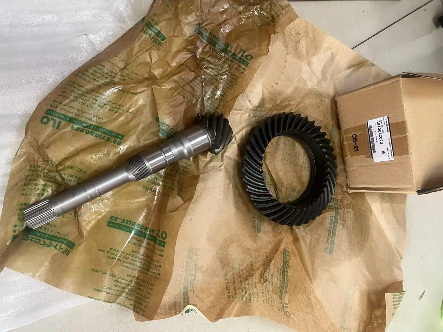 OE 38100AC020 TR580-0021 for Subaru Differential Gear 9-37 Teeth New Transmission Ratio Gear Boxes Without Housing Bracket