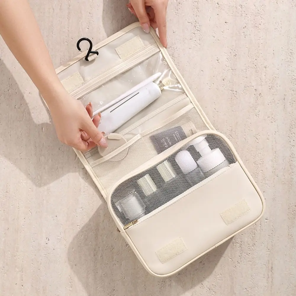 حقيبة صغيرة من النايلون حقيبة مستحضرات تجميل مقاومة للماء متعددة الوظائف مقاومة للغبار حقيبة تخزين للعناية بالبشرة حقيبة للحمل حقيبة سفر للسفر #1