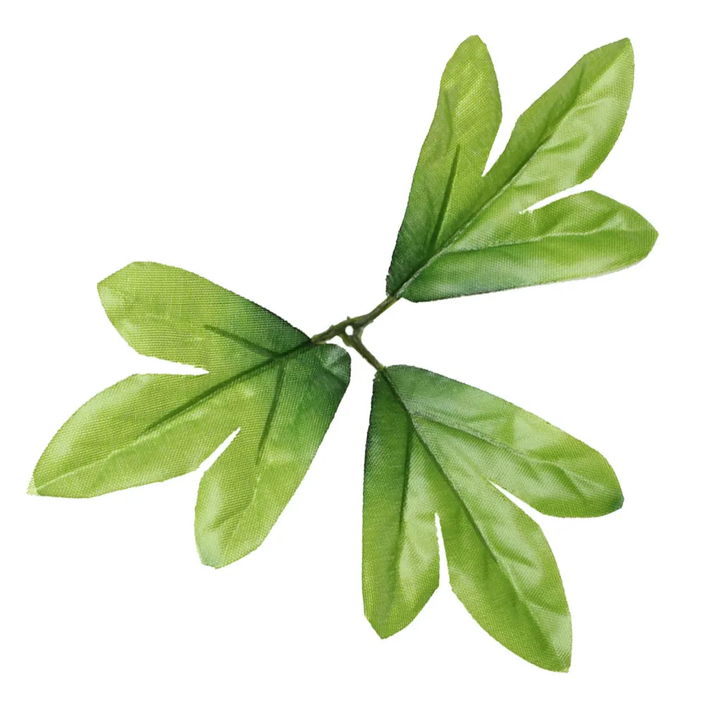 

10 Pcs Green Leaf DIY Artificial Plants Craft Leaves Handmade Fake Mori Tropical Bedroom Decor No Color Fading
