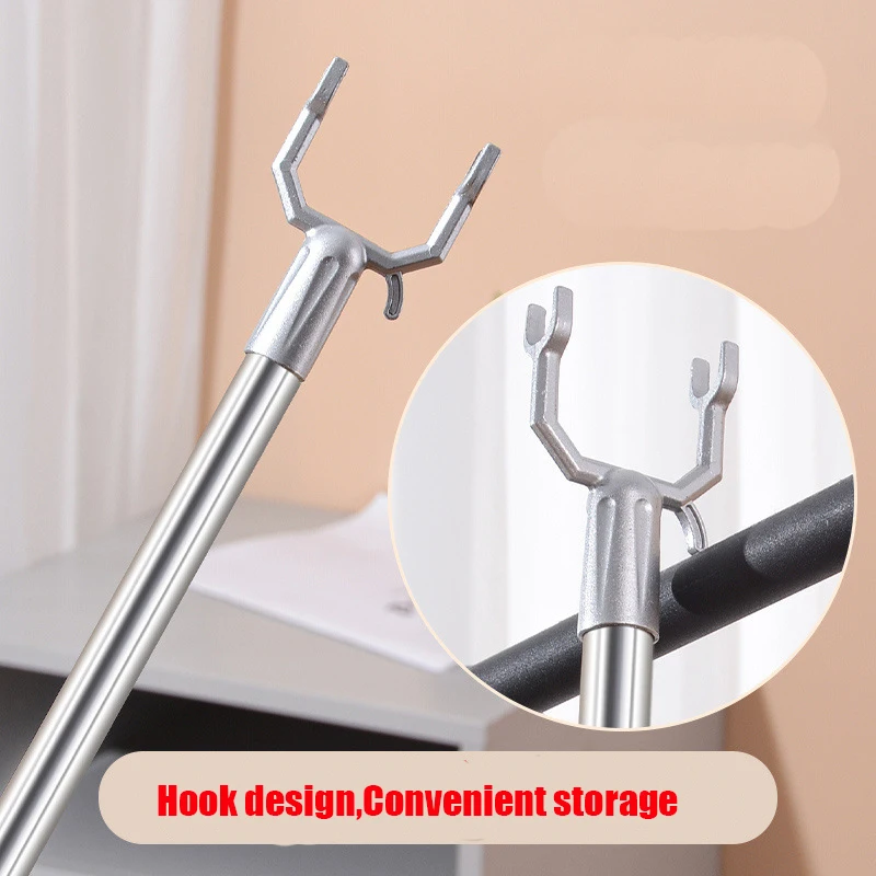 Multifunctional Telescopic Clothes Underwear Socks Fork Closet Rod Hook Reach Drying Bathroom Stick Extendable Garment Hanger