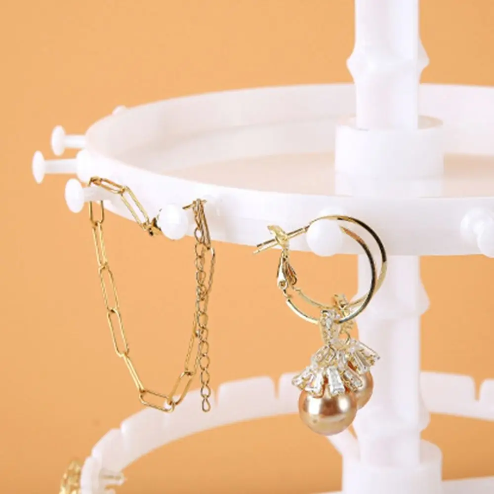 

Jewelry Display Rotating Earring Holder Bracelet Holder Hair Ring Rack Jewelry Display Stand Necklace Display Stand Plastic Disc
